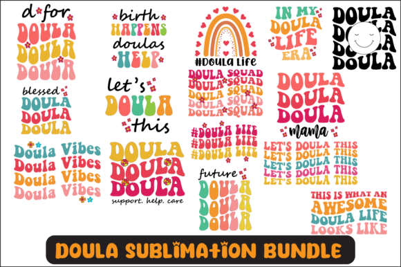 Doula Svg Sublimation Design Bundle for Graphics and Crafts