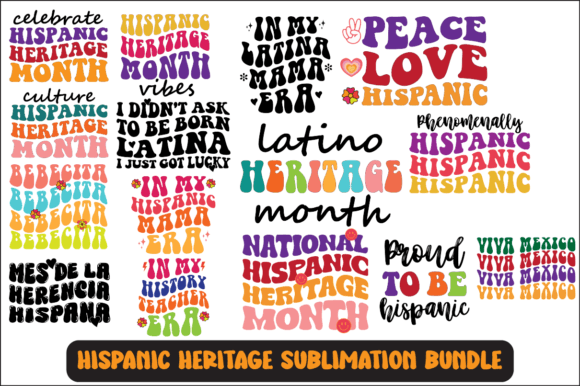 Hispanic Heritage Svg Sublimation Bundle: A Graphic Design Asset for Crafts