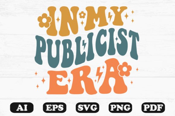In My Publicist Era Retro Wavy Graphics for Crafts