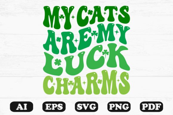 My Cats Are My Luck Charms Retro SVG: A Designer's Review for Crafts and Graphics
