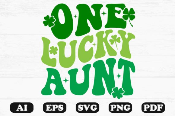One Lucky Aunt Retro Wavy Svg T-shirt: A Crafts and Graphics Review